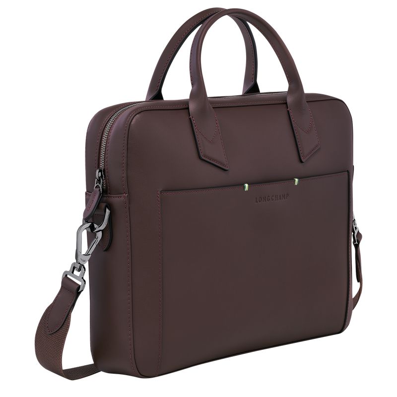 Men Longchamp Sur Seine Briefcase Beige | Ireland-487MDFTIZ
