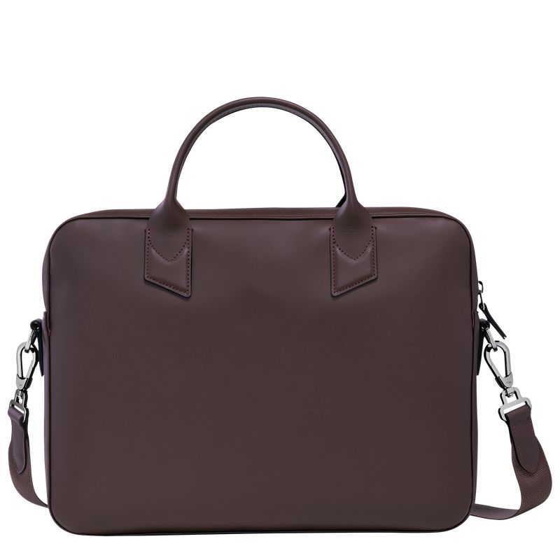 Men Longchamp Sur Seine Briefcase Beige | Ireland-487MDFTIZ
