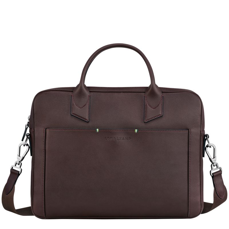 Men Longchamp Sur Seine Briefcase Beige | Ireland-487MDFTIZ