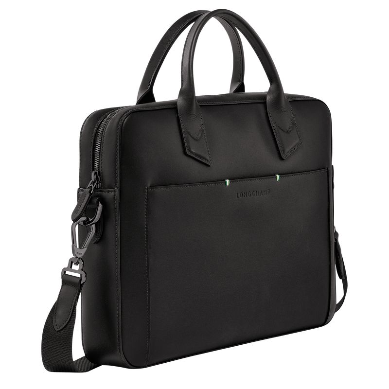 Men Longchamp Sur Seine Briefcase Black | Ireland-329XMYNLE