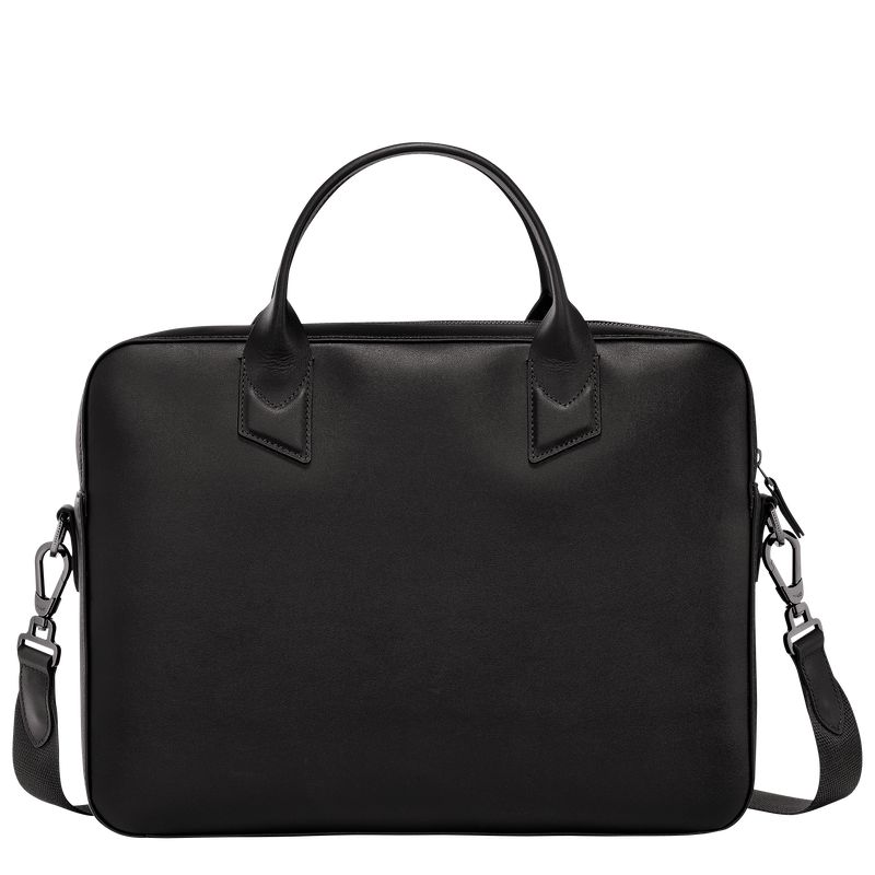 Men Longchamp Sur Seine Briefcase Black | Ireland-329XMYNLE