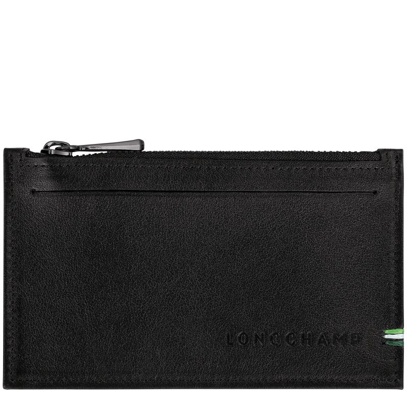Men Longchamp Sur Seine Coin Purse Black | Ireland-618IPKRGB