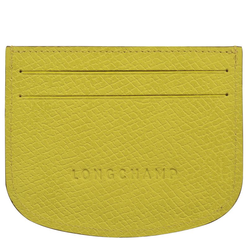 Men Longchamp Épure Card Holder Green | Ireland-678NADPXI