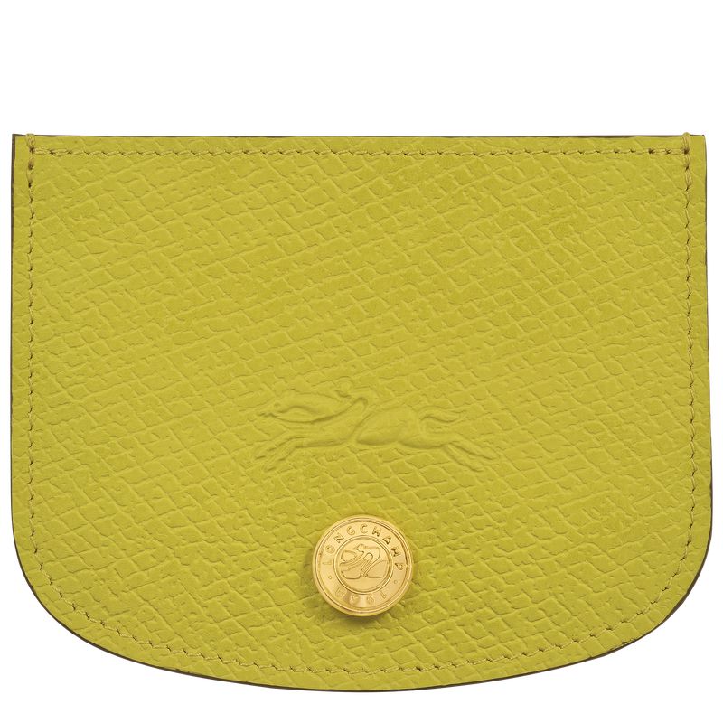 Men Longchamp Épure Card Holder Green | Ireland-678NADPXI