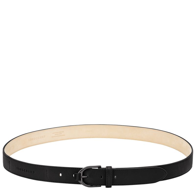 Women Longchamp 3D Belt Black | Ireland-149BMDQCW