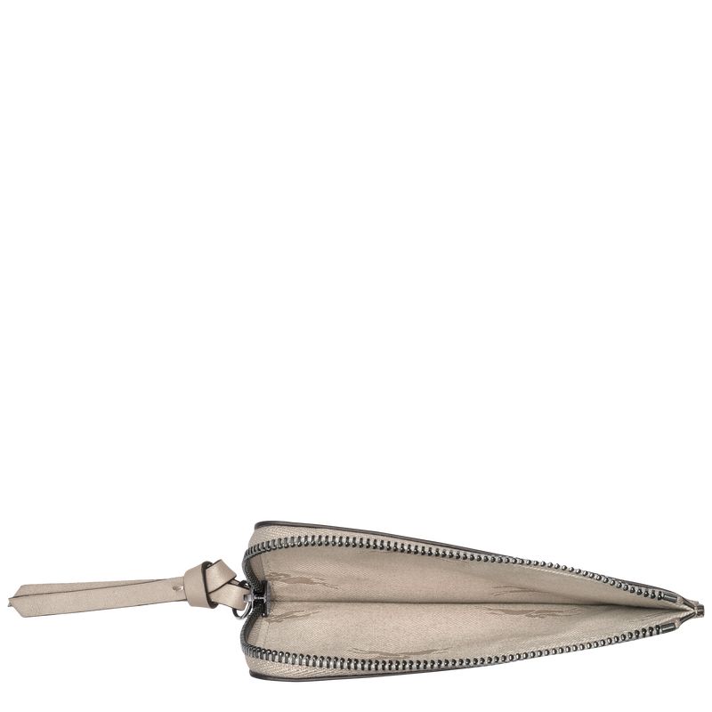 Women Longchamp 3D Card Holder Beige | Ireland-572AWYICD