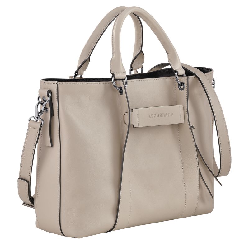 Women Longchamp 3D L Handbag Beige | Ireland-204VIBRCO