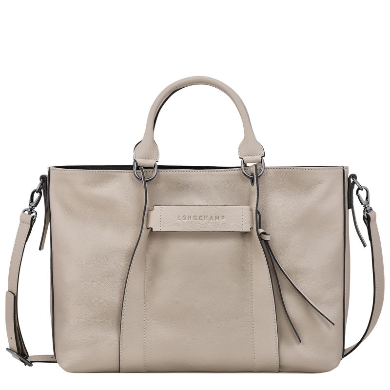 Women Longchamp 3D L Handbag Beige | Ireland-204VIBRCO