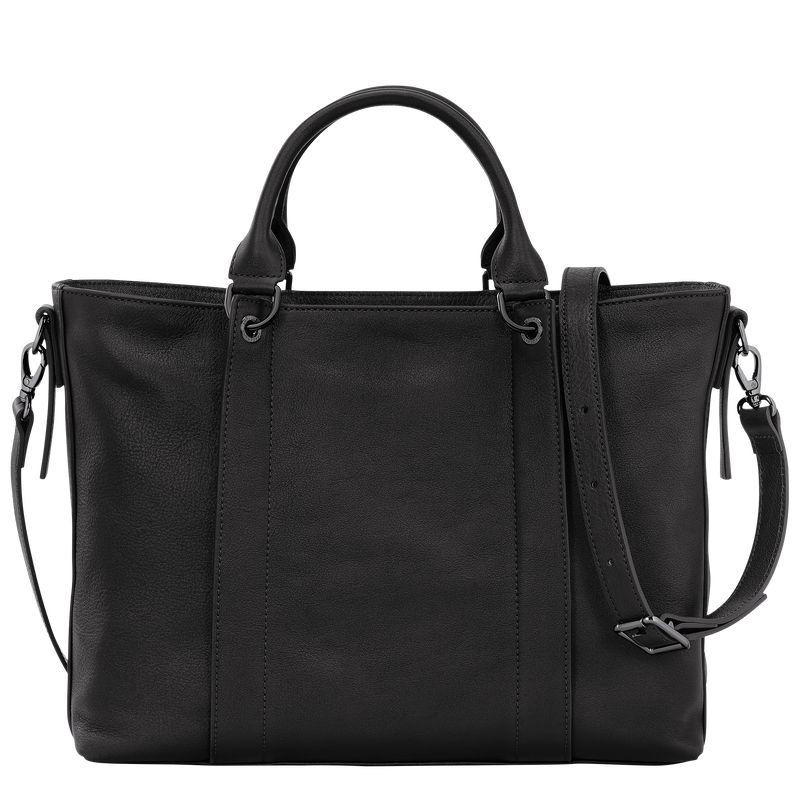 Women Longchamp 3D L Handbag Black | Ireland-152NTHAFV
