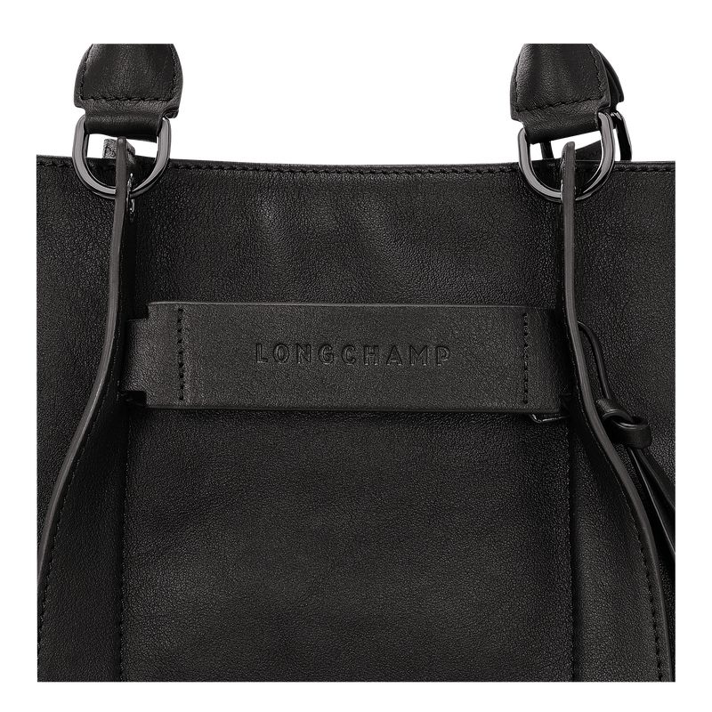 Women Longchamp 3D L Handbag Black | Ireland-152NTHAFV
