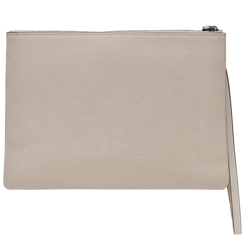 Women Longchamp 3D Pouch Beige | Ireland-150NQHSLF