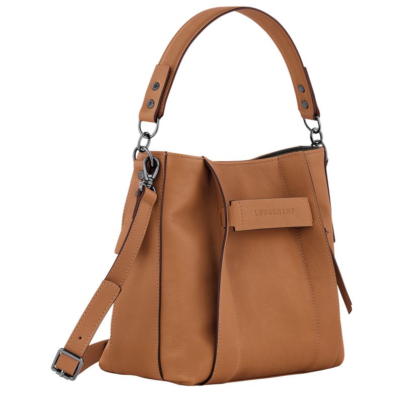 Women Longchamp 3D S Crossbody Bag Beige | Ireland-703AFNDYX