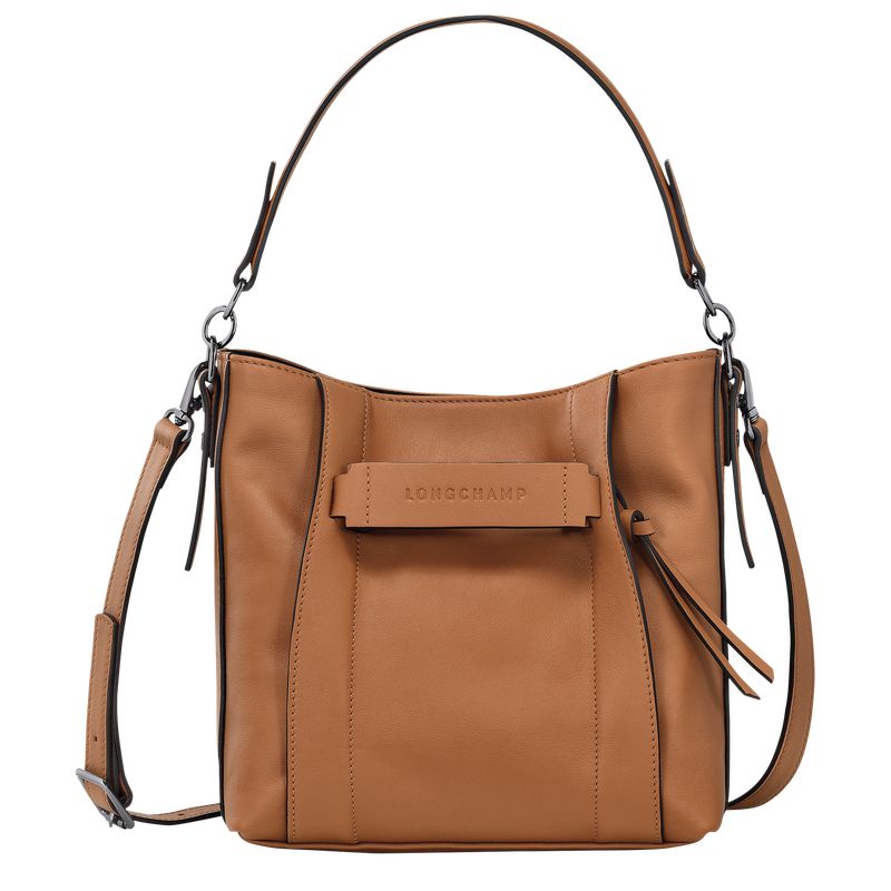 Women Longchamp 3D S Crossbody Bag Beige | Ireland-703AFNDYX