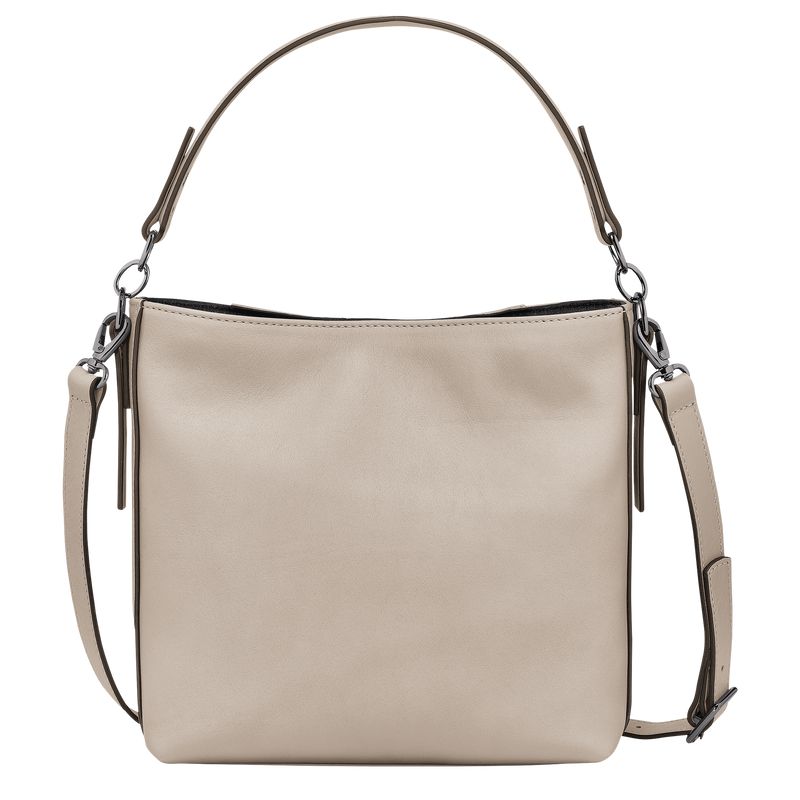 Women Longchamp 3D S Crossbody Bag Beige | Ireland-579KXCWLO