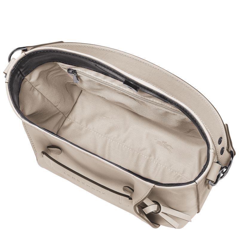 Women Longchamp 3D S Crossbody Bag Beige | Ireland-579KXCWLO