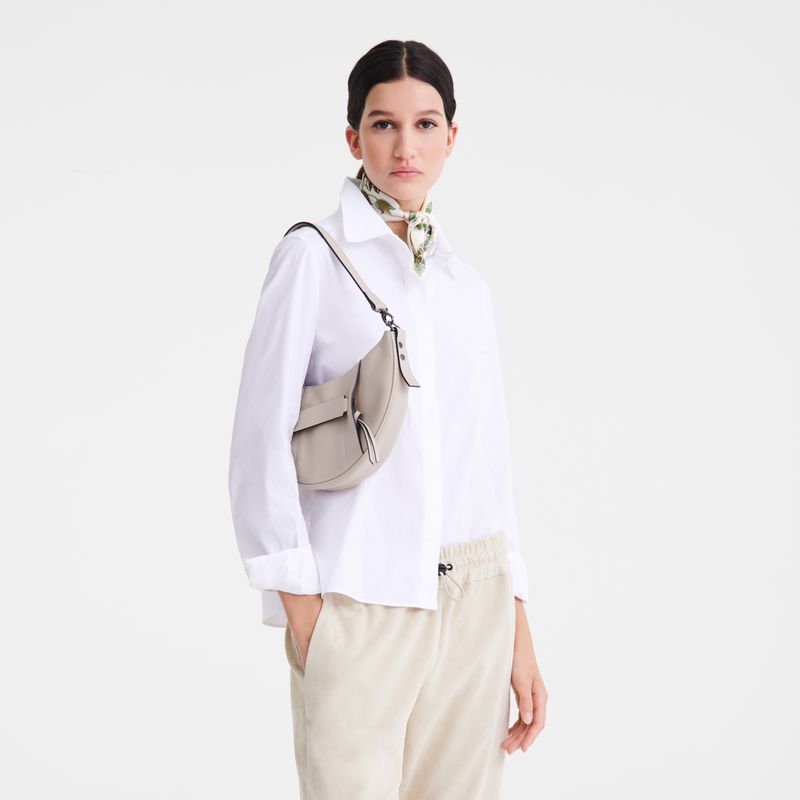 Women Longchamp 3D S Crossbody Bag Beige | Ireland-568MNXLWO
