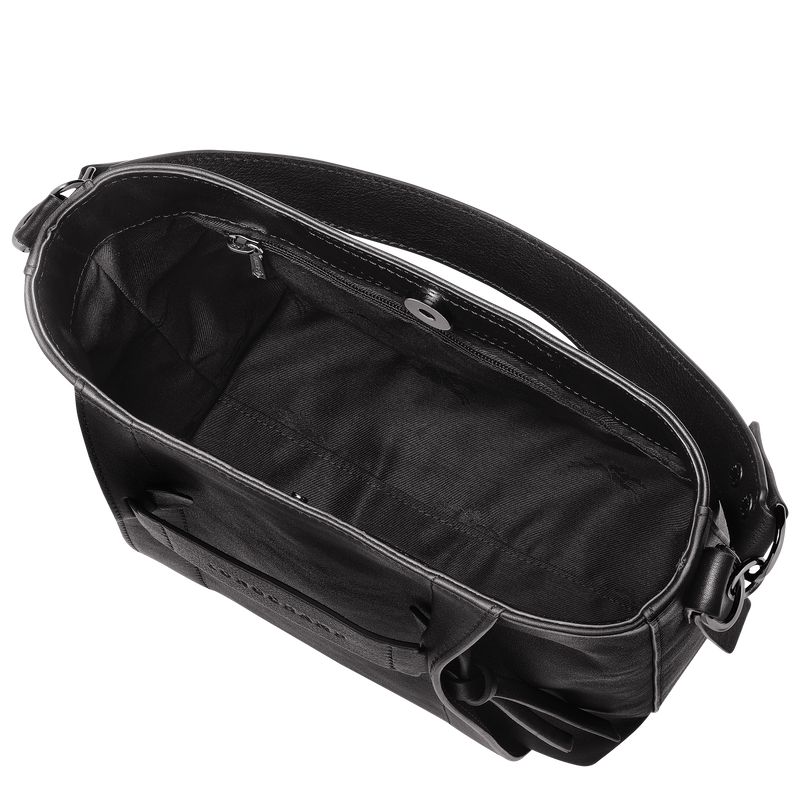 Women Longchamp 3D S Crossbody Bag Black | Ireland-584CPMEVY