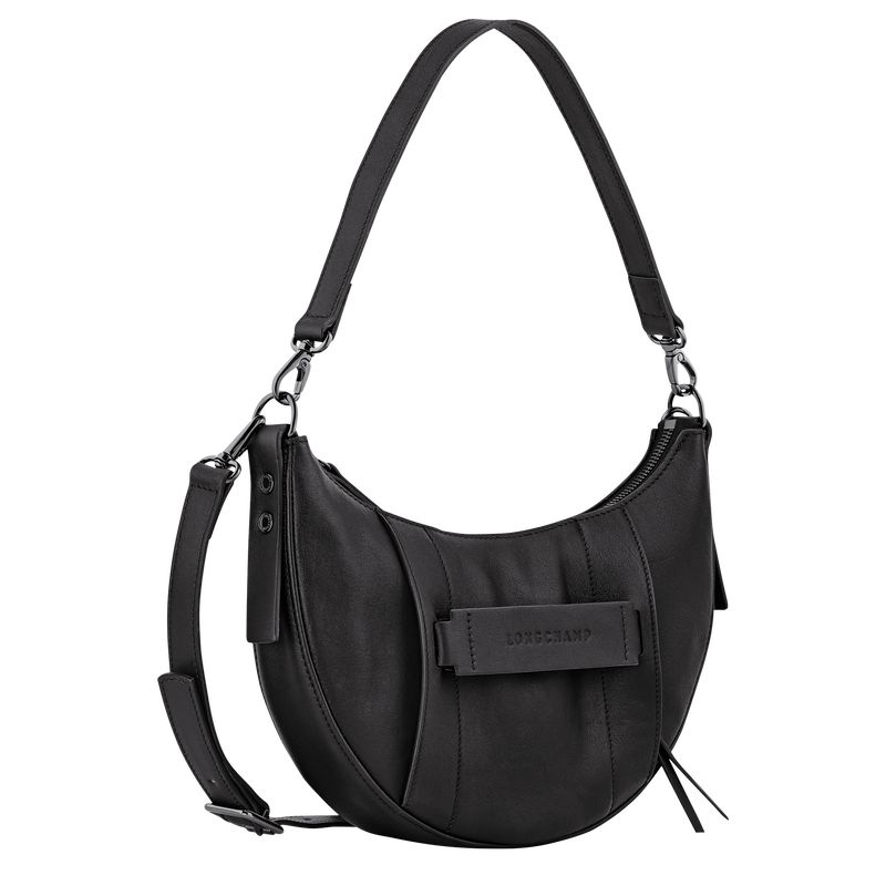 Women Longchamp 3D S Crossbody Bag Black | Ireland-154TKHSJL