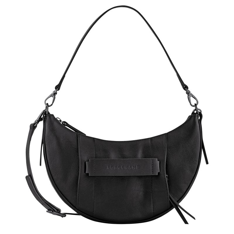Women Longchamp 3D S Crossbody Bag Black | Ireland-154TKHSJL
