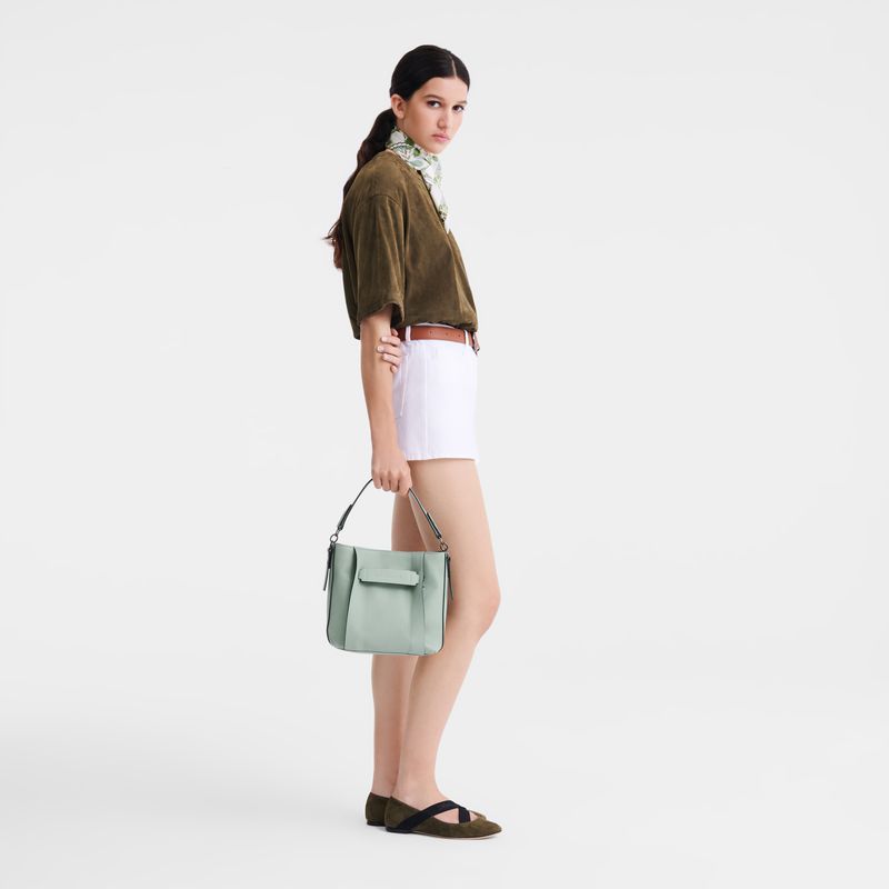 Women Longchamp 3D S Crossbody Bag Blue Green | Ireland-857NKFGYL