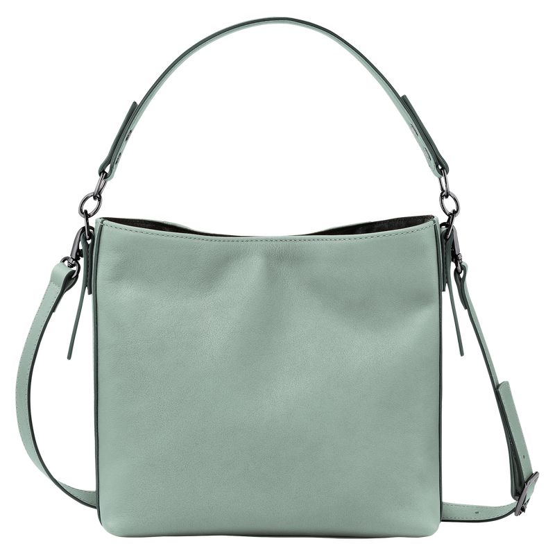 Women Longchamp 3D S Crossbody Bag Blue Green | Ireland-857NKFGYL