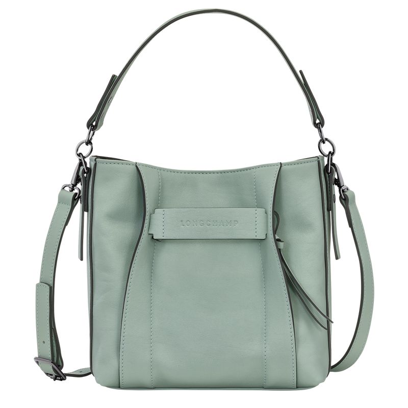 Women Longchamp 3D S Crossbody Bag Blue Green | Ireland-857NKFGYL