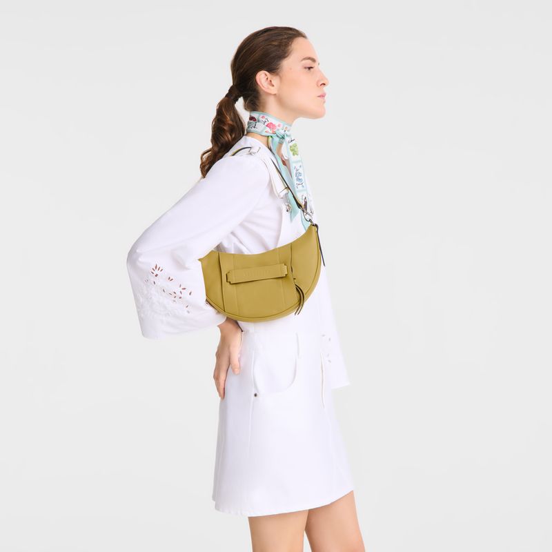 Women Longchamp 3D S Crossbody Bag Yellow | Ireland-471JKDZSL