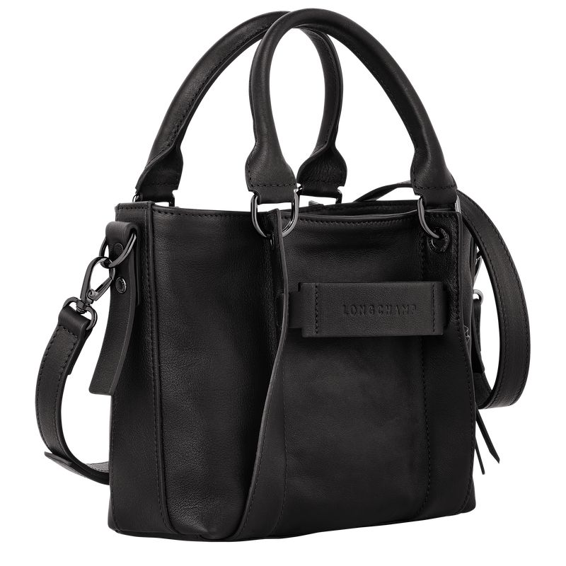 Women Longchamp 3D S Handbag Black | Ireland-928CKOYTJ