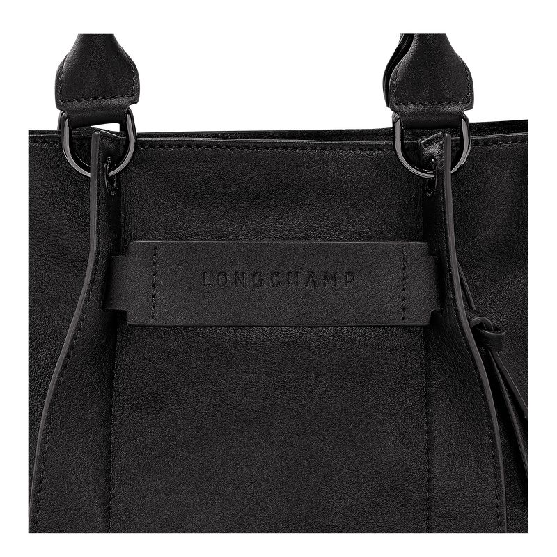 Women Longchamp 3D S Handbag Black | Ireland-928CKOYTJ