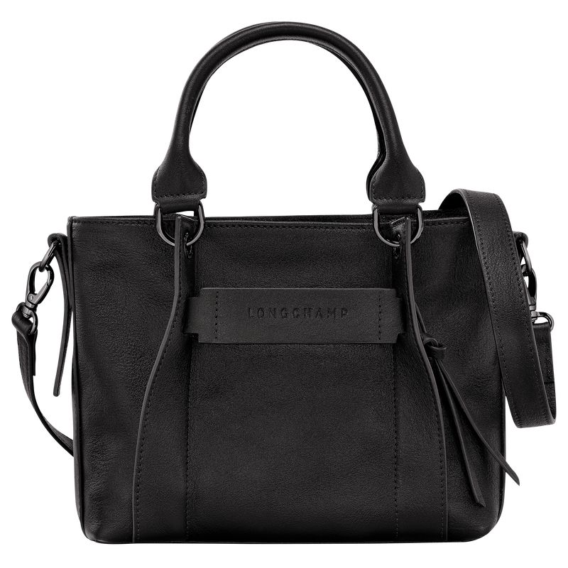 Women Longchamp 3D S Handbag Black | Ireland-928CKOYTJ