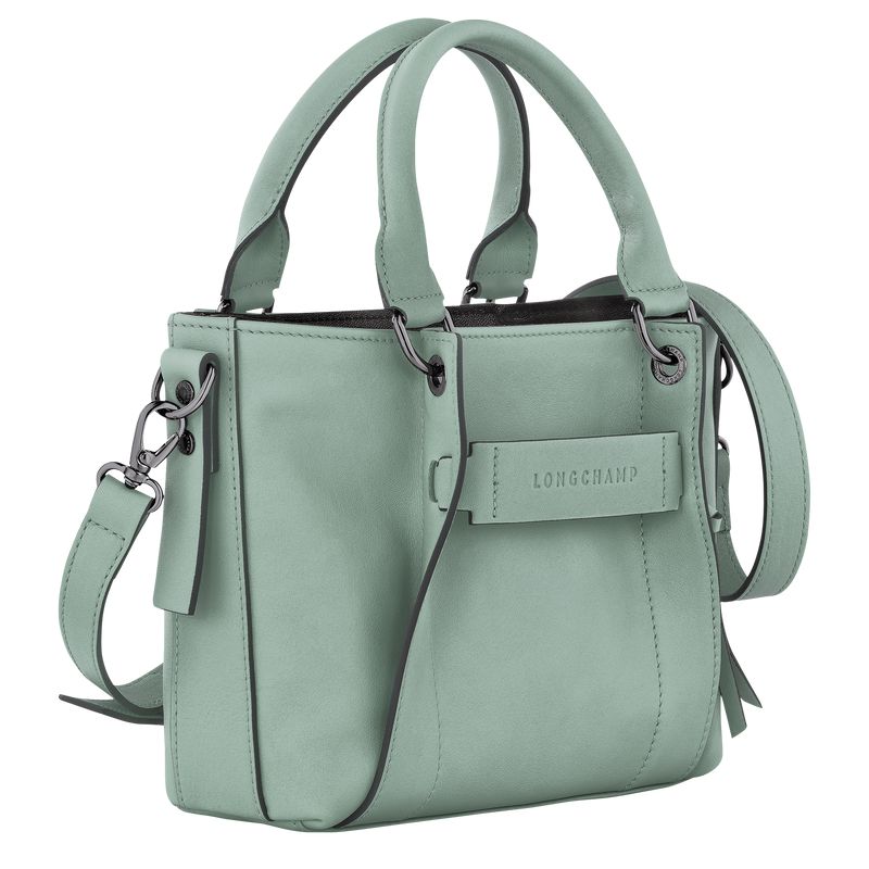 Women Longchamp 3D S Handbag Blue Green | Ireland-690GKCFTQ