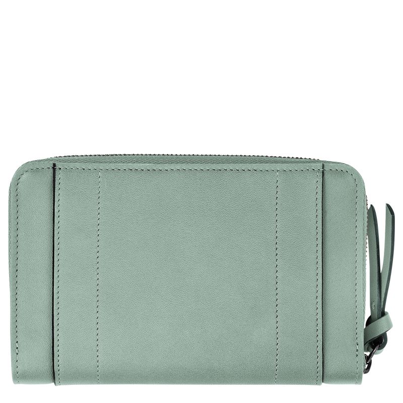 Women Longchamp 3D Wallet Blue Green | Ireland-894YEXVZH
