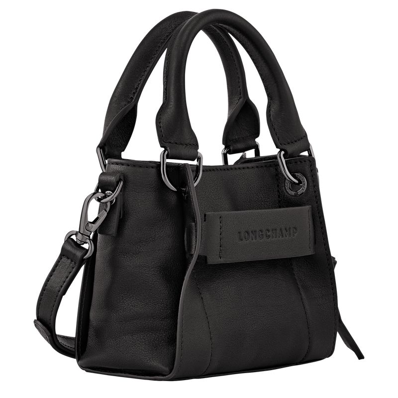 Women Longchamp 3D Xs Handbag Black | Ireland-310BKMLFR