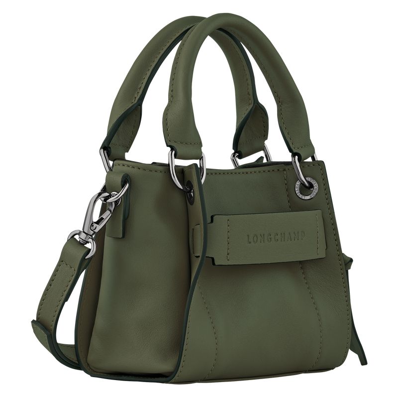 Women Longchamp 3D Xs Handbag Khaki | Ireland-205HWGTPV