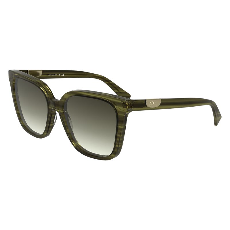 Women Longchamp Acetate Sunglasses Green | Ireland-271RIMHEO