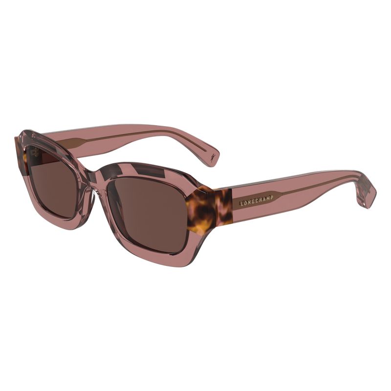 Women Longchamp Acetate Sunglasses Rose | Ireland-135CNYGHV