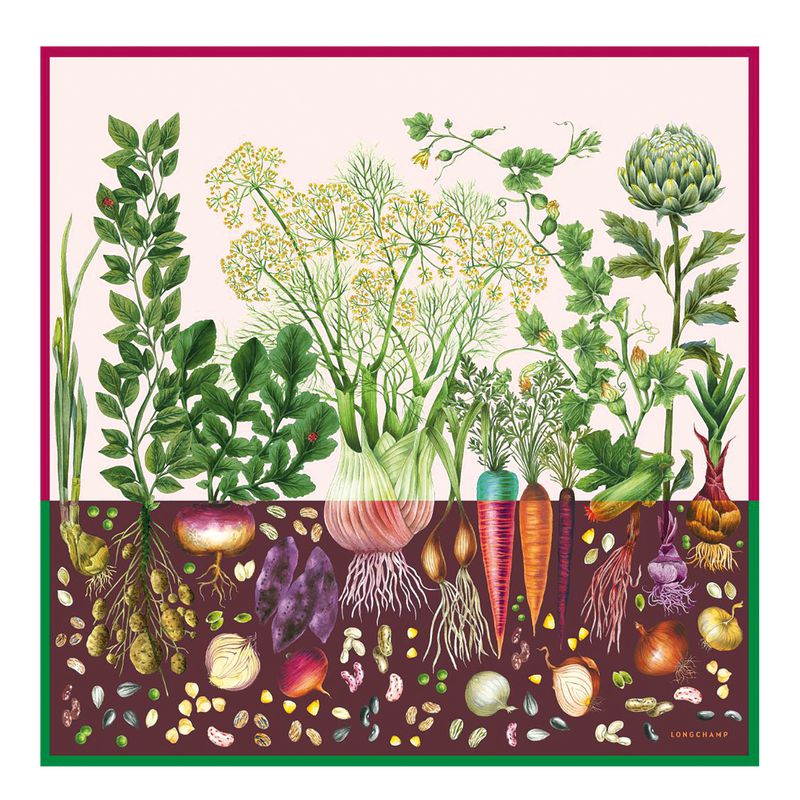 Women Longchamp Beyond The Garden 90 Scarf Multicolor | Ireland-024VPWHEL