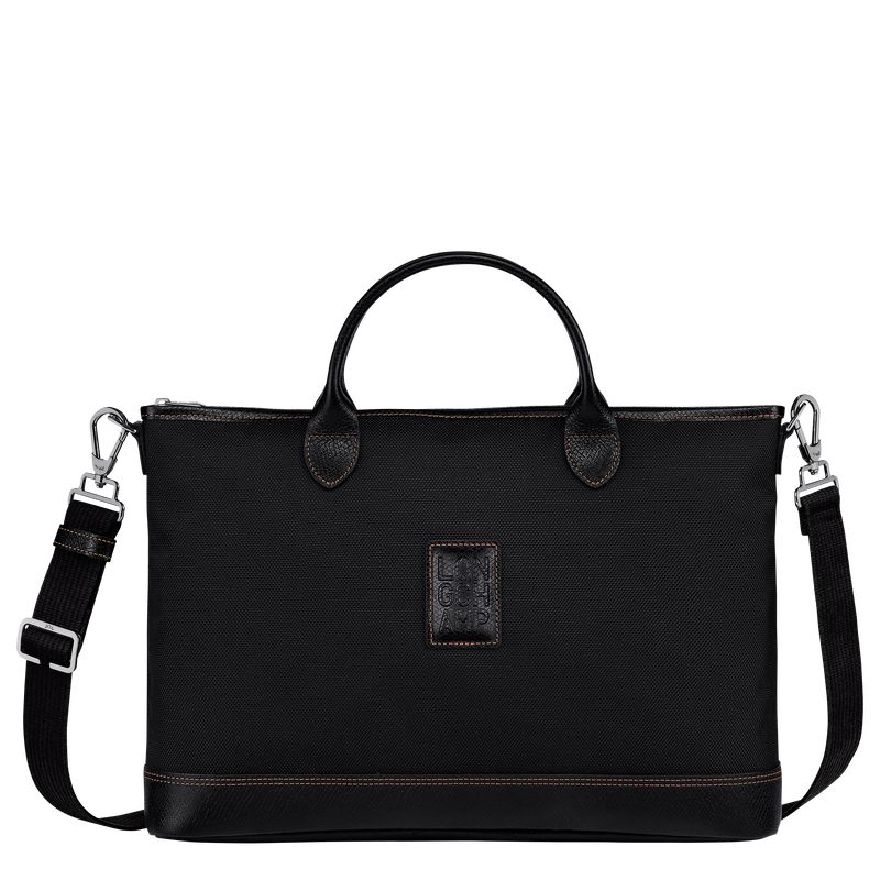 Women Longchamp Boxford S Briefcase Black | Ireland-780YWMHLG