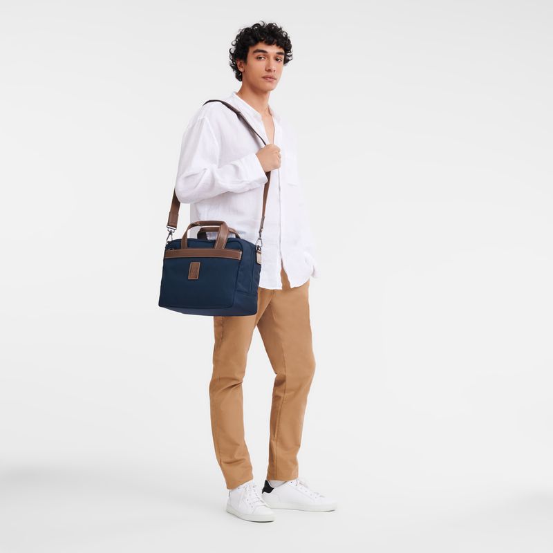 Women Longchamp Boxford S Travel Bag Blue | Ireland-693FLXUBI