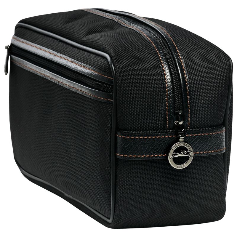 Women Longchamp Boxford Toiletry Bags Black | Ireland-079WXATCQ