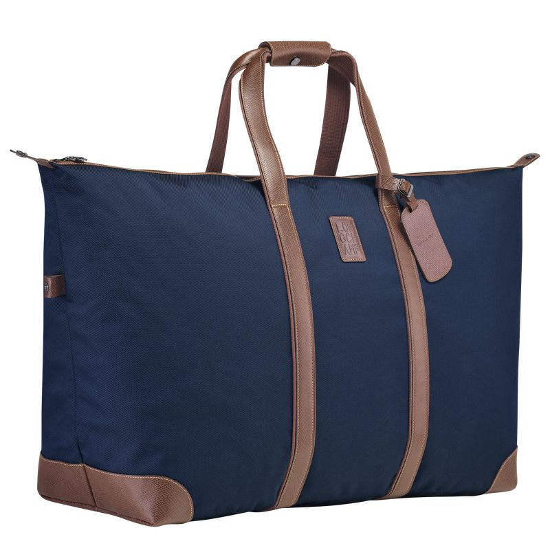 Women Longchamp Boxford Xl Travel Bag Blue | Ireland-546OUPXNV