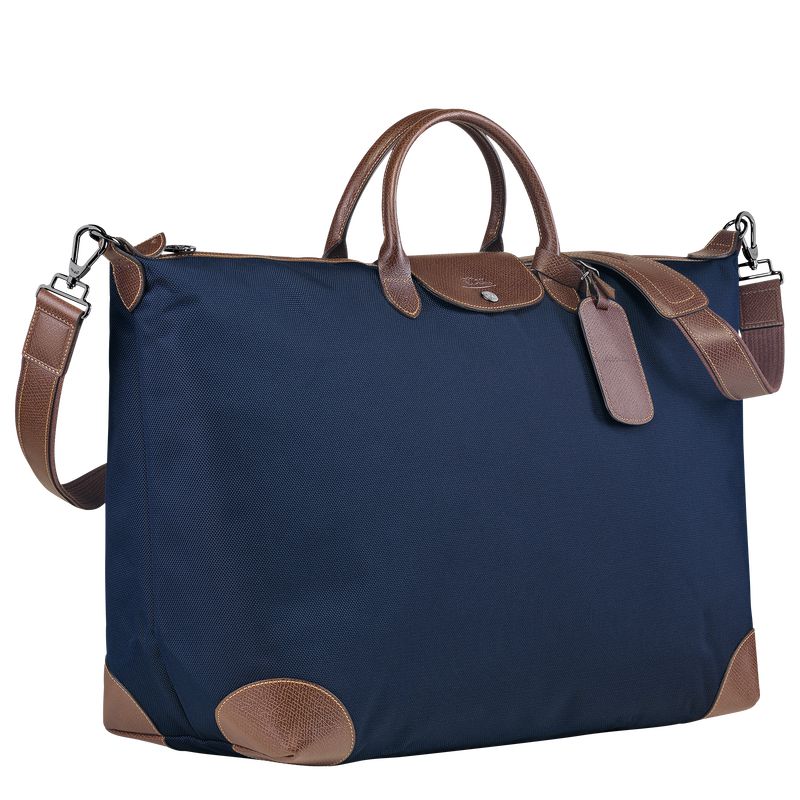 Women Longchamp Boxford Xl Travel Bag Blue | Ireland-649NVIDXZ