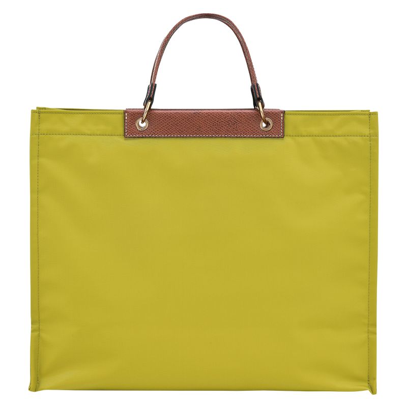 Women Longchamp Cabas L Tote Bag Green | Ireland-581VBDHLG