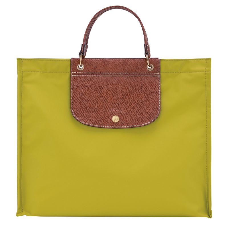 Women Longchamp Cabas L Tote Bag Green | Ireland-581VBDHLG