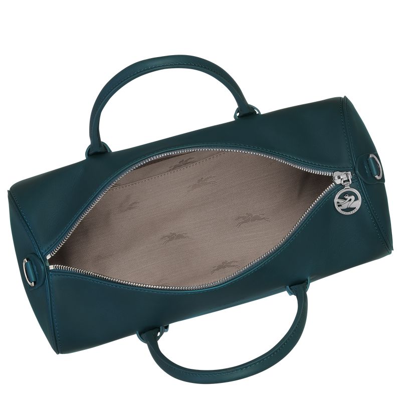 Women Longchamp Daylong L Handbag Blue | Ireland-160NIOXKW