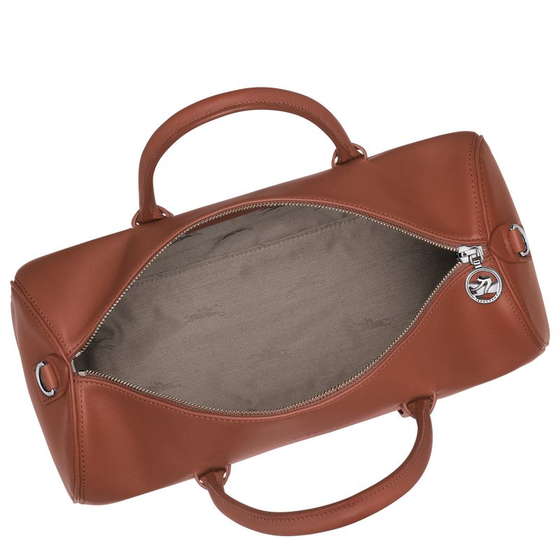 Women Longchamp Daylong L Handbag Brown | Ireland-532YGWQFB