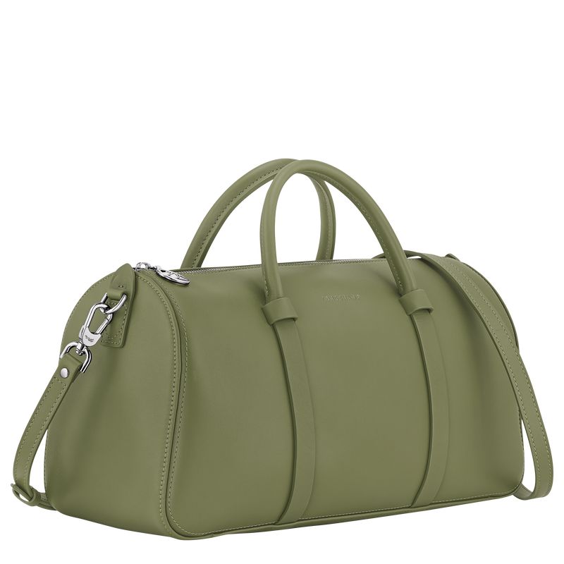 Women Longchamp Daylong L Handbag Green | Ireland-391KIOEDG