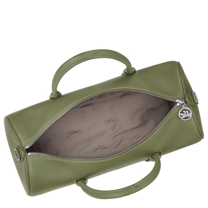 Women Longchamp Daylong L Handbag Green | Ireland-391KIOEDG