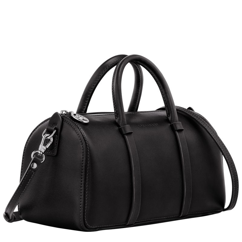 Women Longchamp Daylong M Handbag Black | Ireland-679WZTMFX