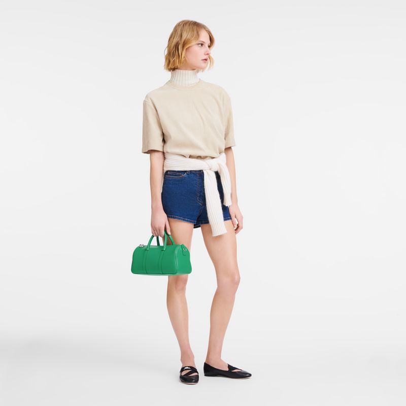 Women Longchamp Daylong M Handbag Green | Ireland-648JVAWBG